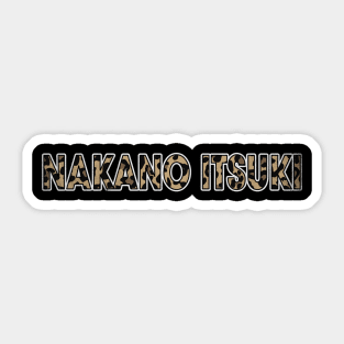 Awesome Proud Name Itsuki Pattern Retro Anime Sticker